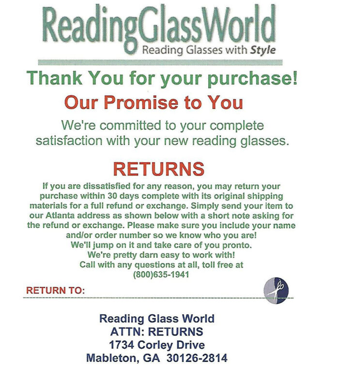 Reading glass world